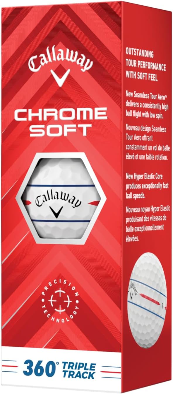 Callaway Golf Chrome Soft Golf Balls - Premium Performance & Soft Feel | 12-Pack
