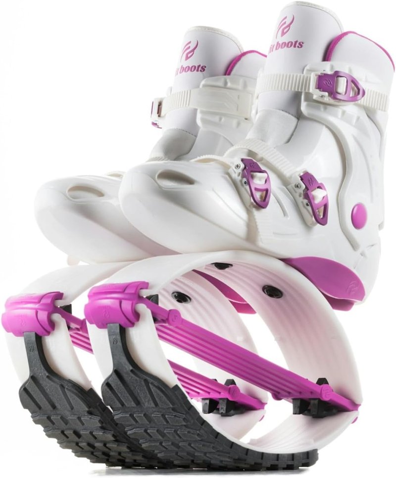 Fit Boots for Women - Premium Kangaroo Jumping Shoes | Joint-Friendly Rebounder Boots for Fun & Training (Purple)
