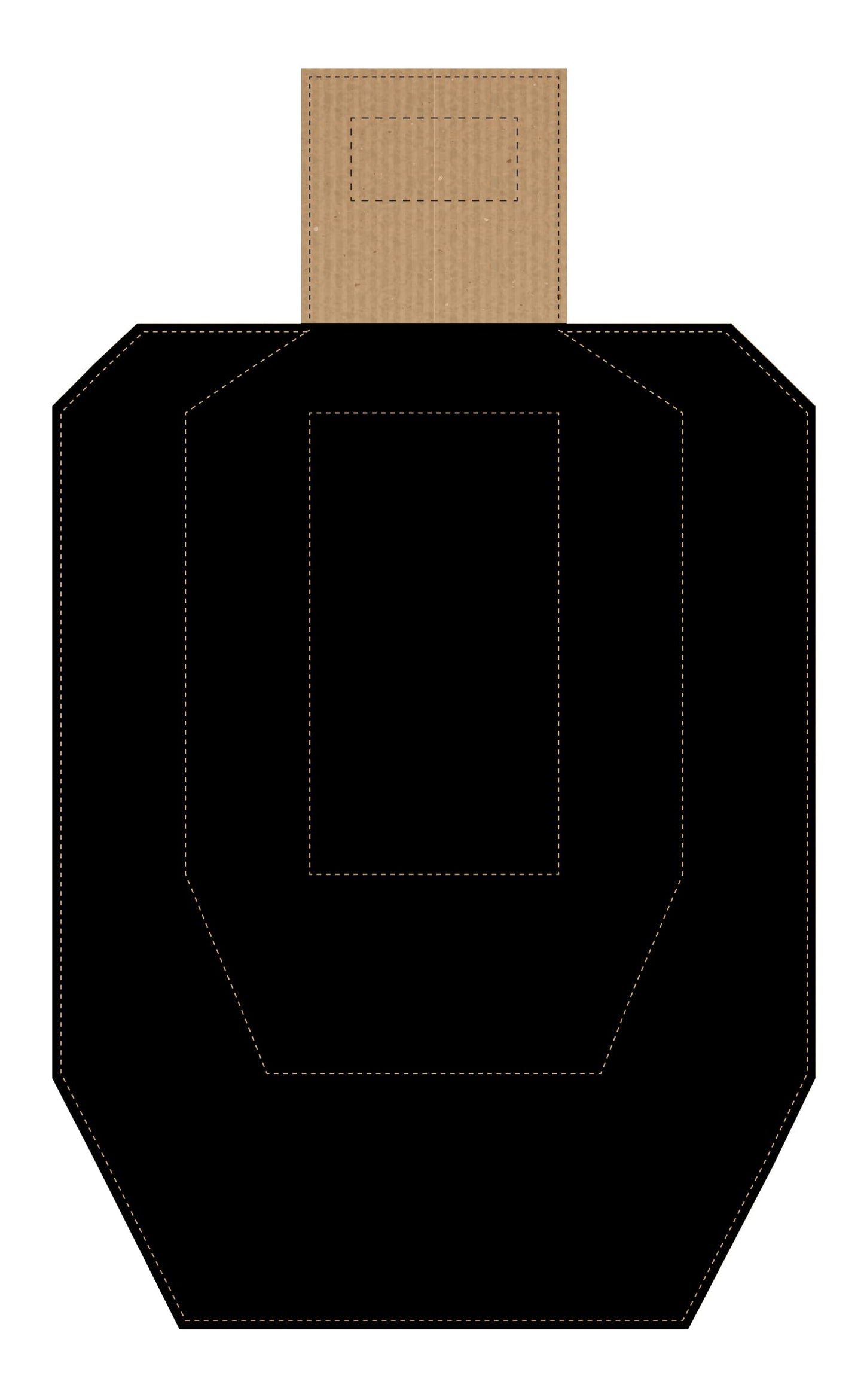 Official USPSA/IPSC Cardboard Targets, Competition Torso Target, Silhouette Shooting Target, Cardboard Targets. Made in USA (USPSA Hard Cover Version 1, 20 Target Pack)