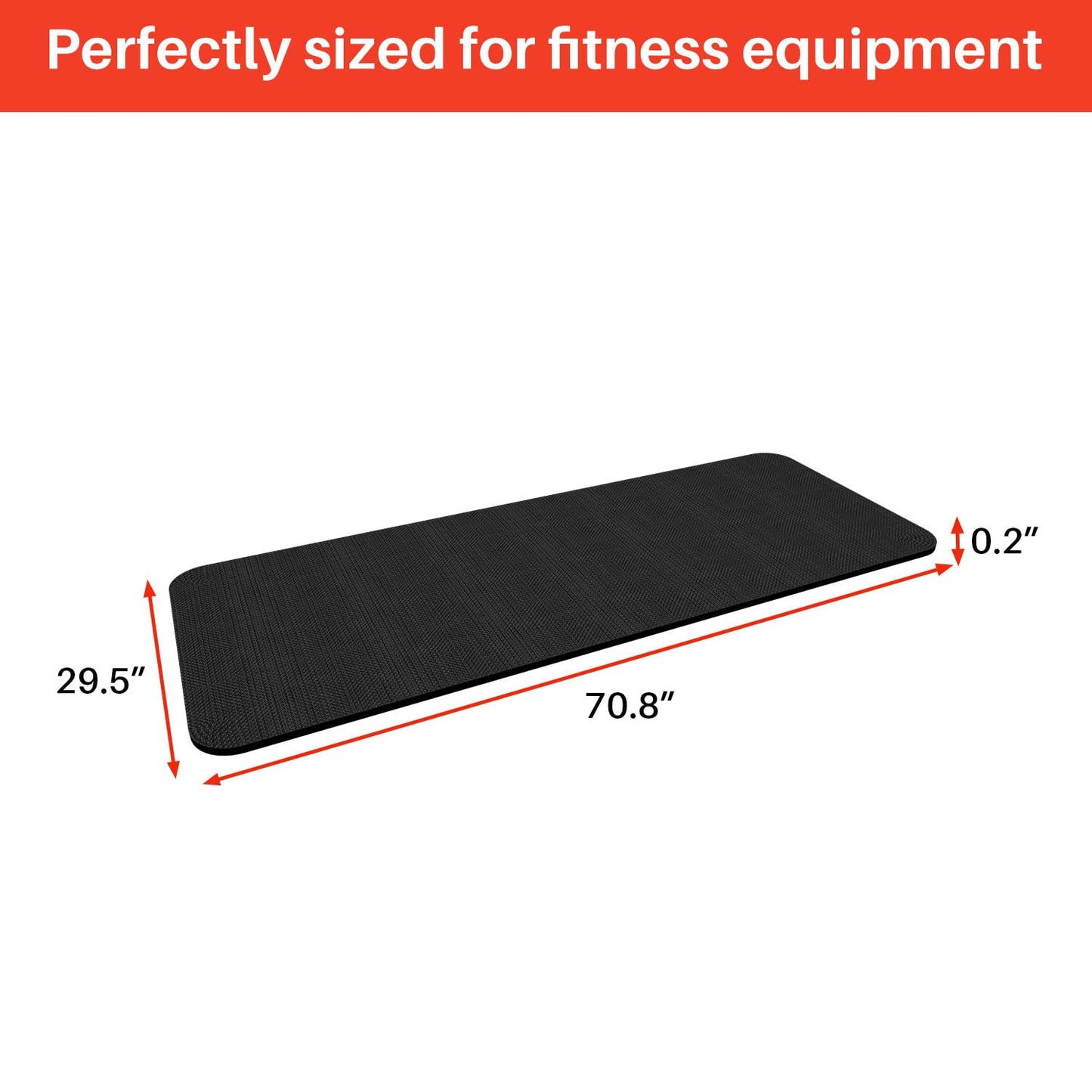 Treadmill Walking Pad Mat for Carpet Floors,29.5x70.8"Foldable Treadmill Mat for Hardwood Floors,Non-Slip Exercise Equipment Mat for Under Exercise Bike,Walking Pad & Elliptical,Noise Shock Absorption