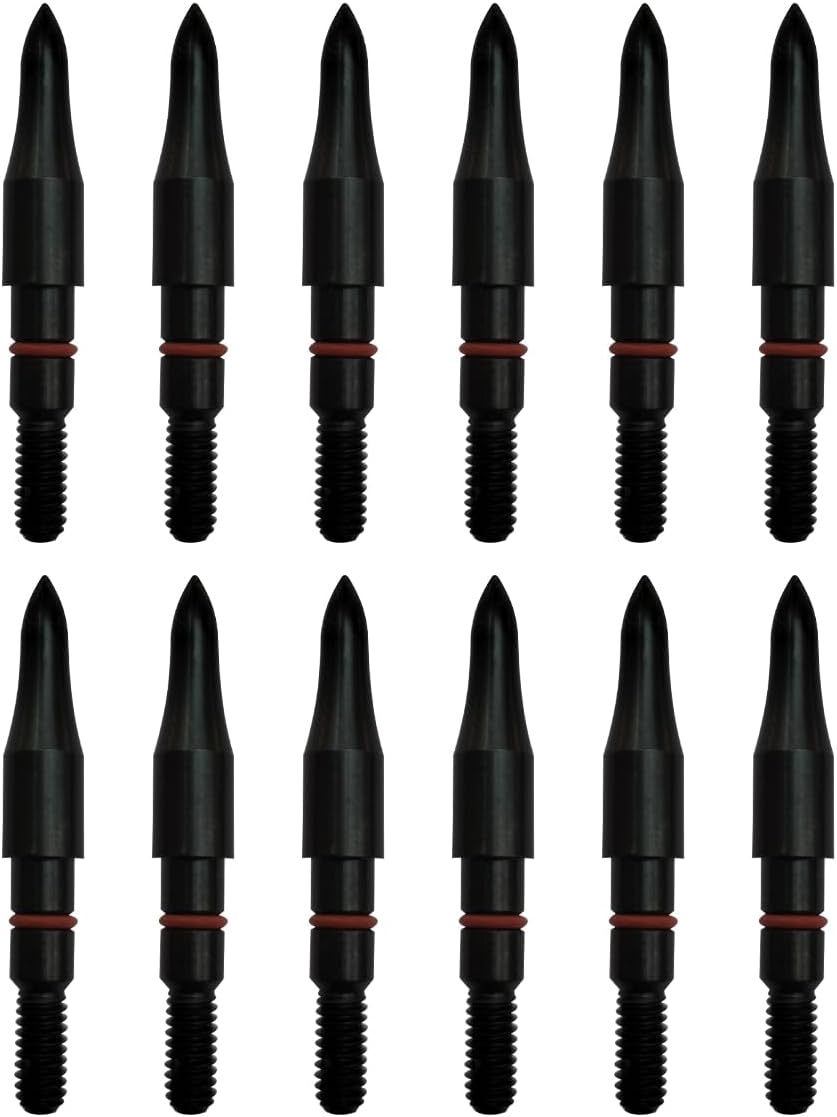 Archery Field Points - 17/64" & 5/16" Target Practice Tips | 12 Pack for Precision Shooting