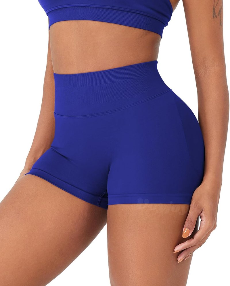 VOYJOY Women's Scrunch Butt Lifting Gym Shorts - Seamless Workout Biker Shorts in 2.5"/3.6"/4.5"/6" Sizes