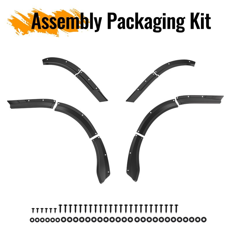 LUXEMOTO Golf Cart Front & Rear Fender Flares for Club Car Tempo 2017-2025, 10PCS Combined Mud Guards Mud Flaps Only for Club Car Tempo Standard and Unmodified Golf Carts Body 2017-2025 Accessories