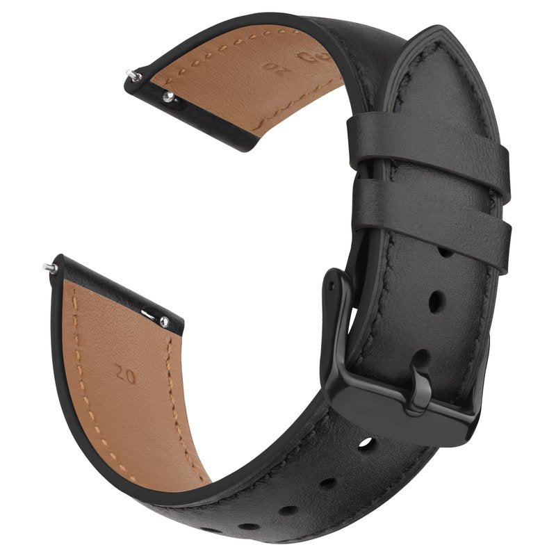 AK Leather Band for Amazfit GTR 4 GTR 3 Pro GTR 3 GTR 2e GTR 2 Amazfit GTR 47mm, 22mm QuickRelease Adjustable Strap with Metal Buckle for Women Men, Soft Replacement Wristband for Amazfit GTR