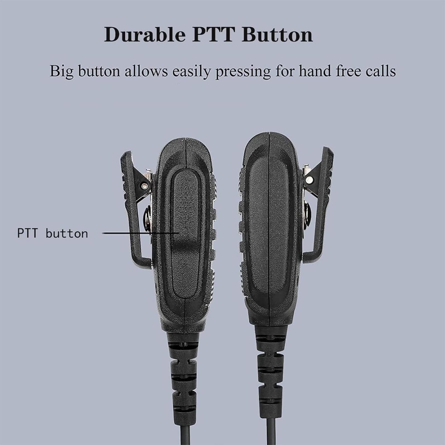 Retevis Walkie Talkie Speaker Mic,IP54 Waterproof Shoulder Mic, Compatible with RT68 RT22 RT21 H-777 RT86 RT27 RT85 RB26 RB45 BAOFENG UV-5G 888S 5RM Kenwood Samcom Arcshell Two Way Radios (2 Pack)