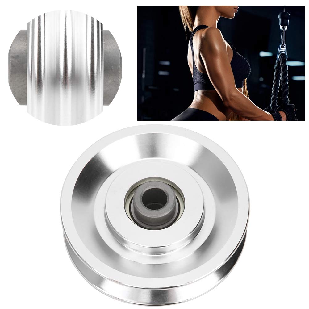 Alomejor Fitness Pulley 70 80mm Universal Bearing Pulley Wheel for Gym Fitness Equipment Cable Machine Wearproof Spare Part(80mm)