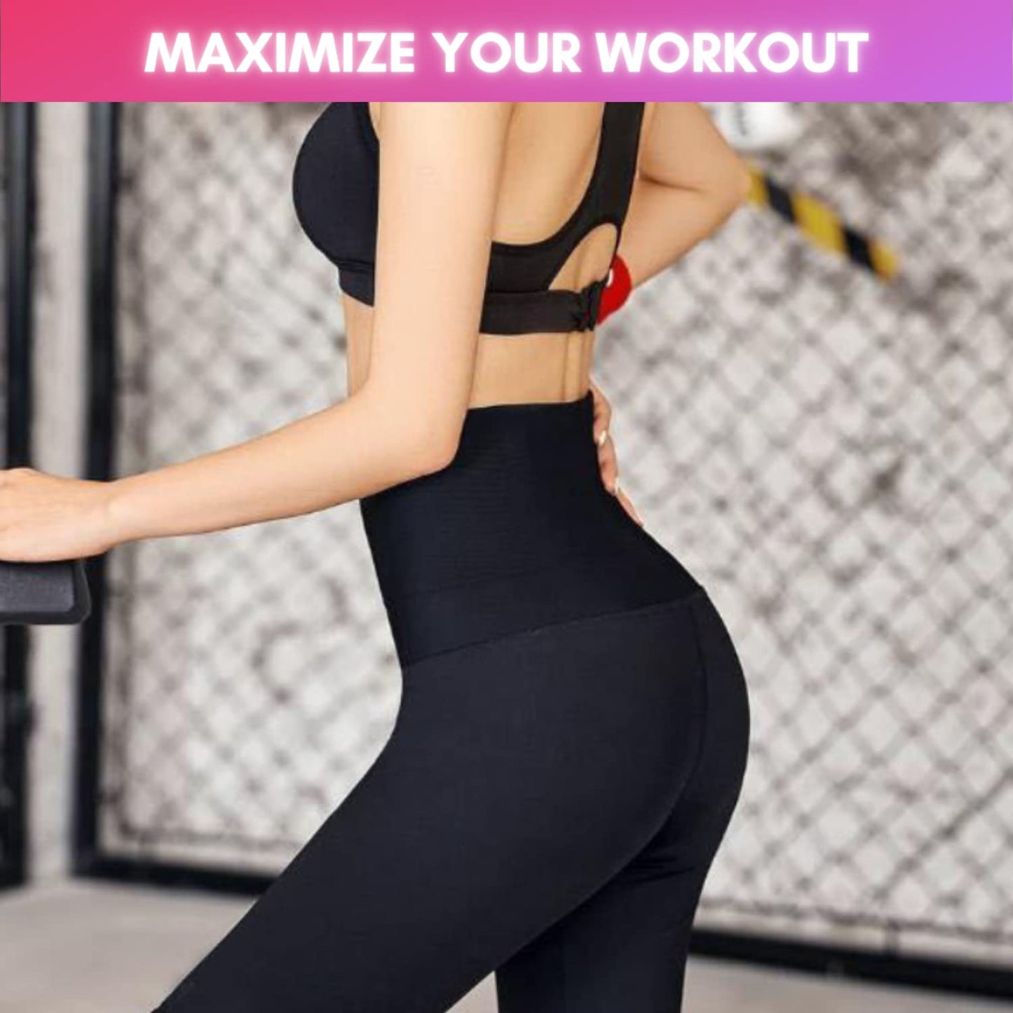 NANOHERTZ Sauna Sweat Shapewear High Waisted Leggings Pants Thigh Workout Suit Waist Trainer Body Shaper Sweatsuit Exercise Fitness Gym Yoga Women