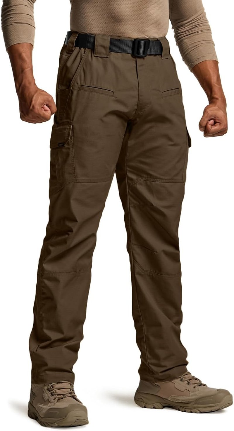 CQR Men's Tactical Pants - Lightweight Water-Resistant Cargo Pants for Work & Hiking | EDC Outdoor Apparel