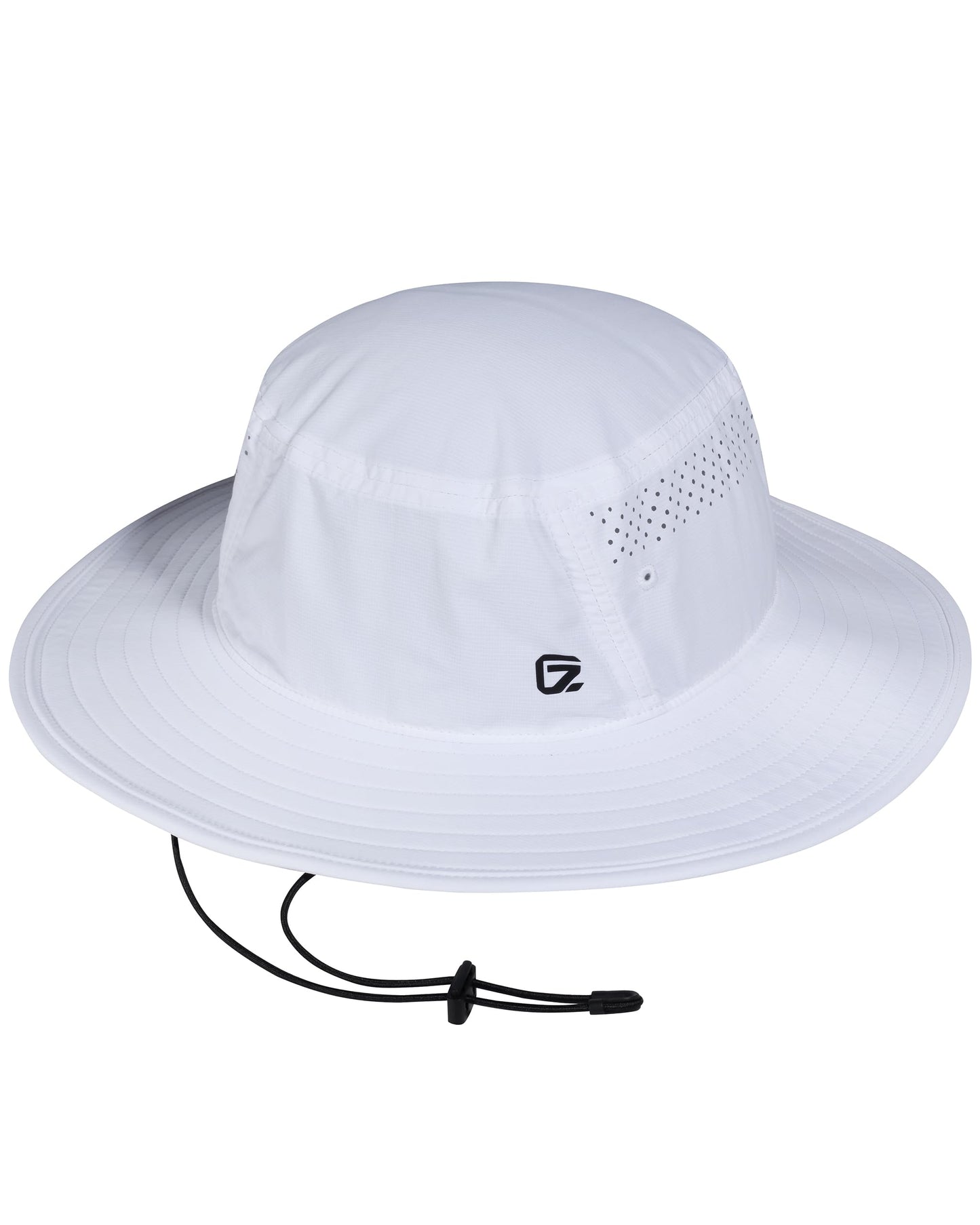 GADIEMKENSD UV Protection Bucket Hat for Men & Women, Wide Brim Sun Hats for Fishing Hiking, Breathable Quick-Dry Cooling Safari, Water-Repellent Bonnie Sunhat for Beach Golf Garden Travel White