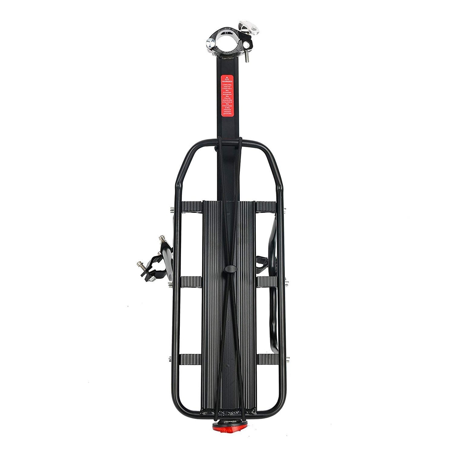Amarine Made Bike Rear Rack 110 Lbs Capacity Aluminum Alloy or Iron Bicycle Rear Rack Adjustable Pannier Bike Luggage Cargo Rack Quick Release Bicycle Carrier Racks (Al Half Quick Release)