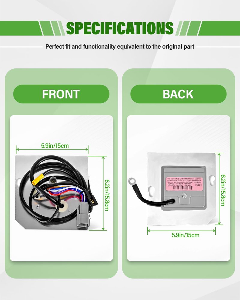 CZTHQP 102511001 Golf Cart On Board Computer for Club Car 48V 2004-2015 Precedent, Replacement OBC for Power Control and Battery Charge, Golf Carts Onboard Computer