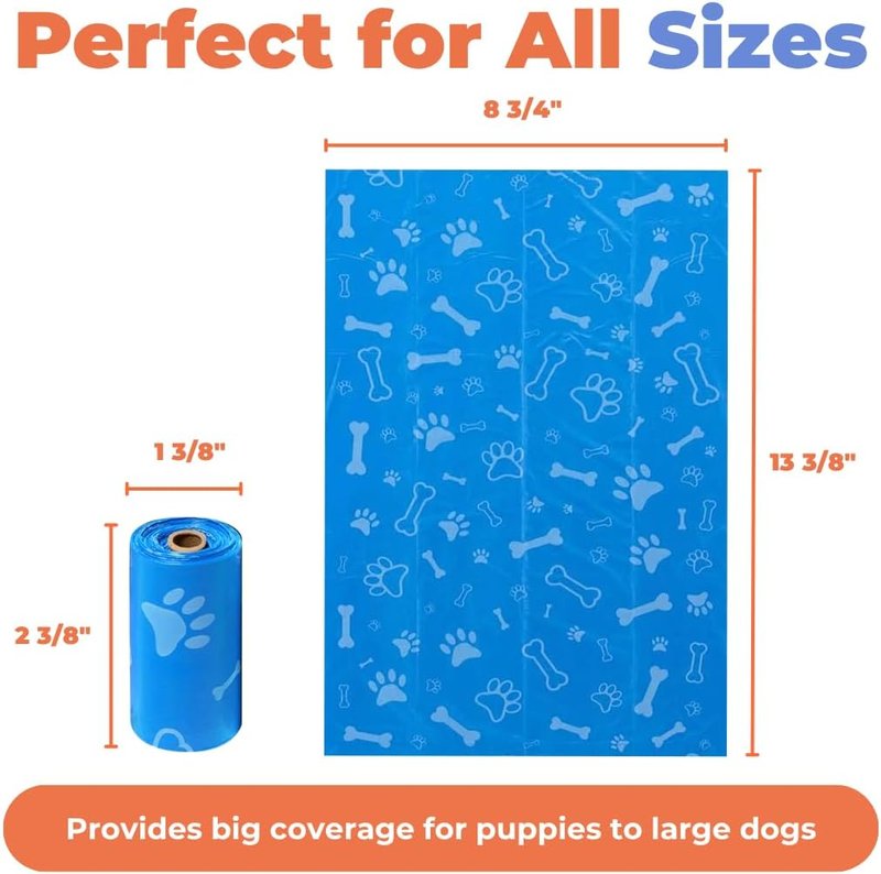 Dog Poop Bags - Leak-Proof & Tear-Resistant Waste Cleanup | 150 Assorted Thick Plastic Bags for Outdoor Use