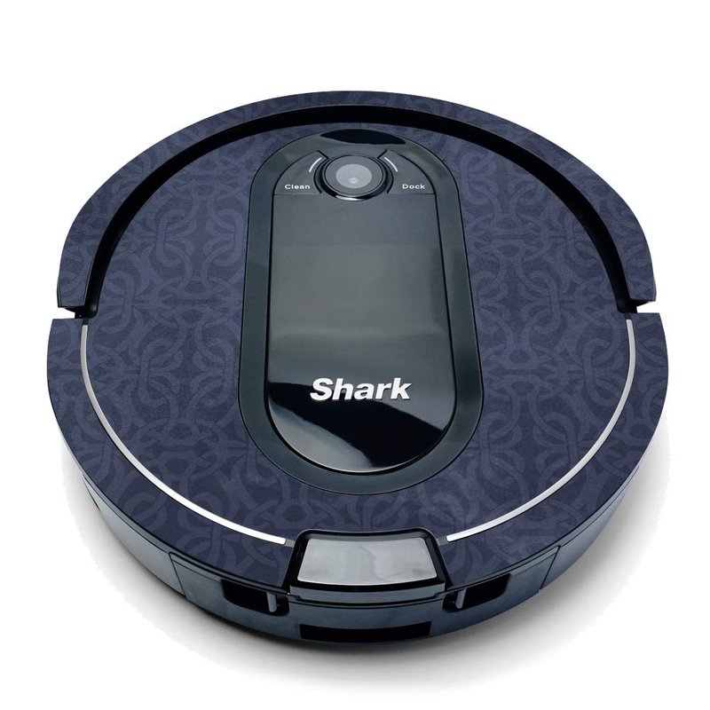 MightySkins Compatible with Shark Iq Robot Top Only Coverage - Charcoal Lattice | Protective, Durable, and Unique Vinyl Decal Wrap Cover | Easy to Apply, Remove, and Change Styles | Made in The USA