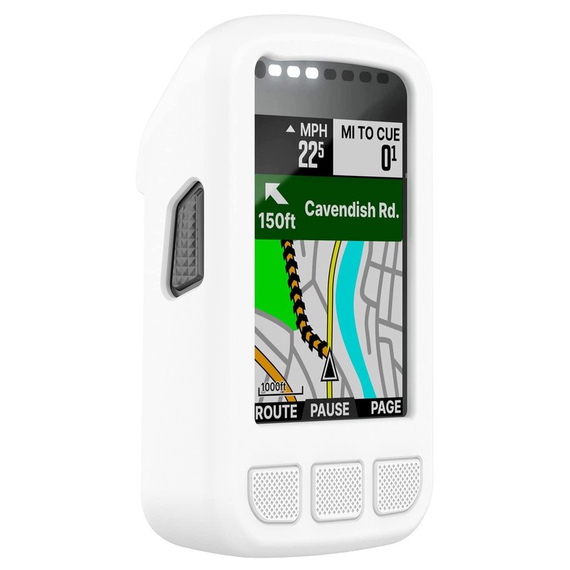 [2PACK] for Wahoo ELEMNT Bolt V2（WFCC5） Silicone Protector Case, Soft Silicone Half Coverage Shockproof Protector Bumper Case Cover for Wahoo ELEMNT Bolt V2（WFCC5） Cycling/Bike Computer (Black,White)