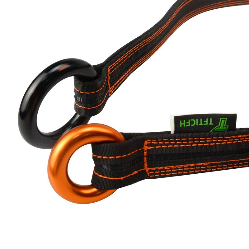 TFTICFH 25kN Rappel Ring, Aluminum Climbing O-Ring, High Strength Durable Tension Ring for Rock Climbing Arborist Hammock Rescue Slackline Rigging Tree Climbing Rappelling,2pc