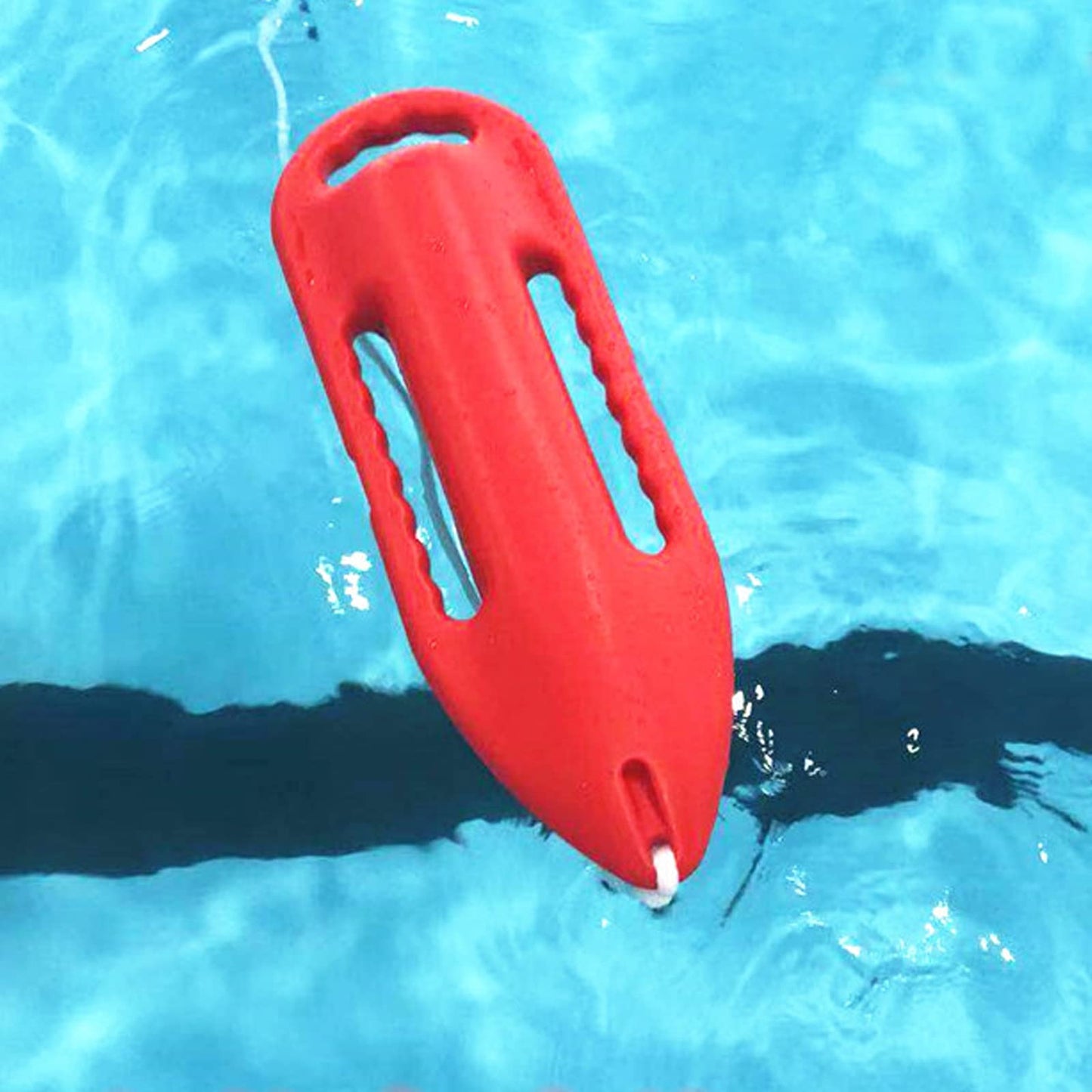 Lifeguard Rescue Tube,3 Handle Rescue Can Swimming Float W/5.25ft Pe Rope,Open Water Rescue Lifesaving Non-Leakage,Weight Capacity 154lbs,One-Piece Molding(Orange)
