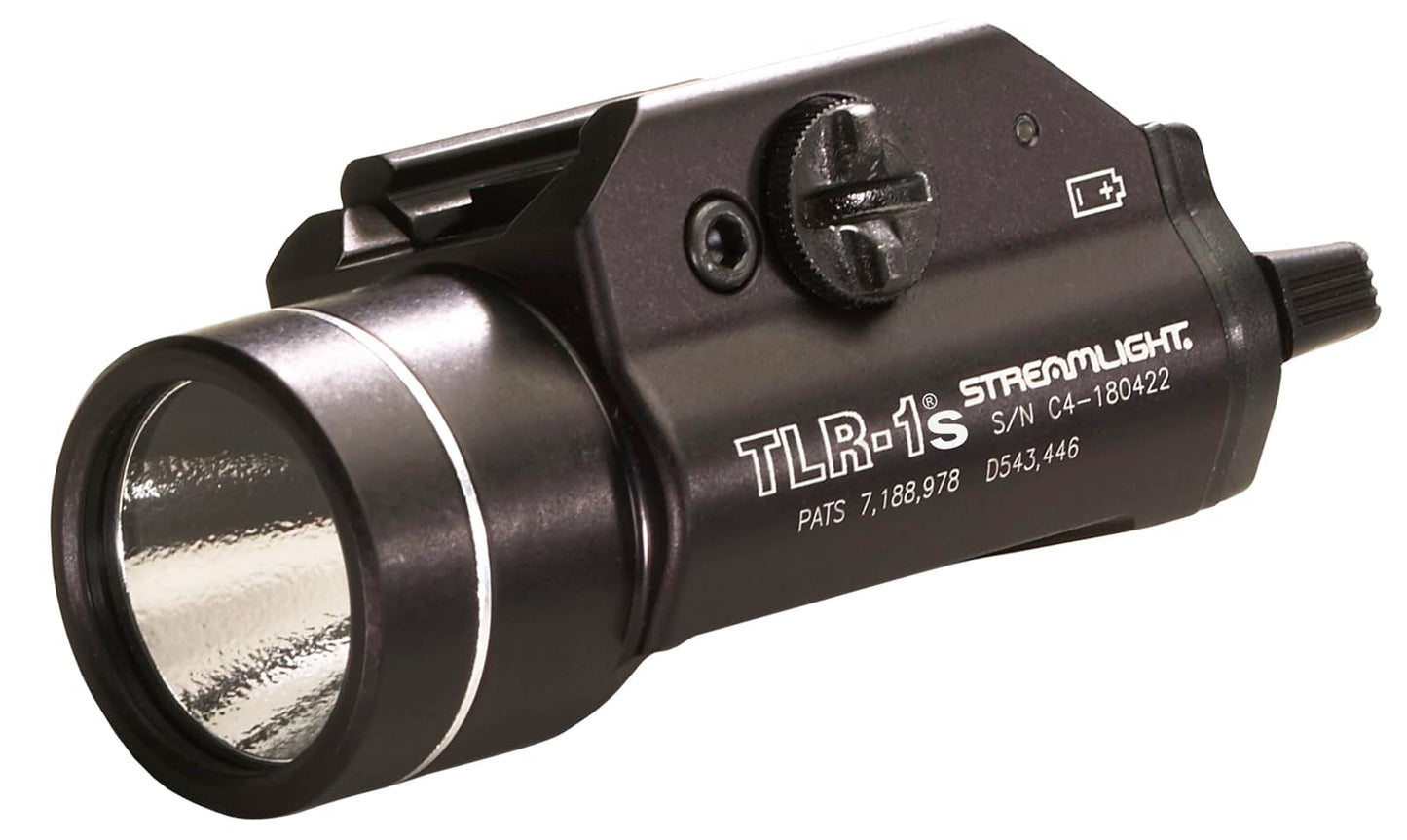 Streamlight 69210 TLR-1s 300-Lumen LED Rail Mounted Flashlight with Strobe Function and Rail Locating Keys, Black