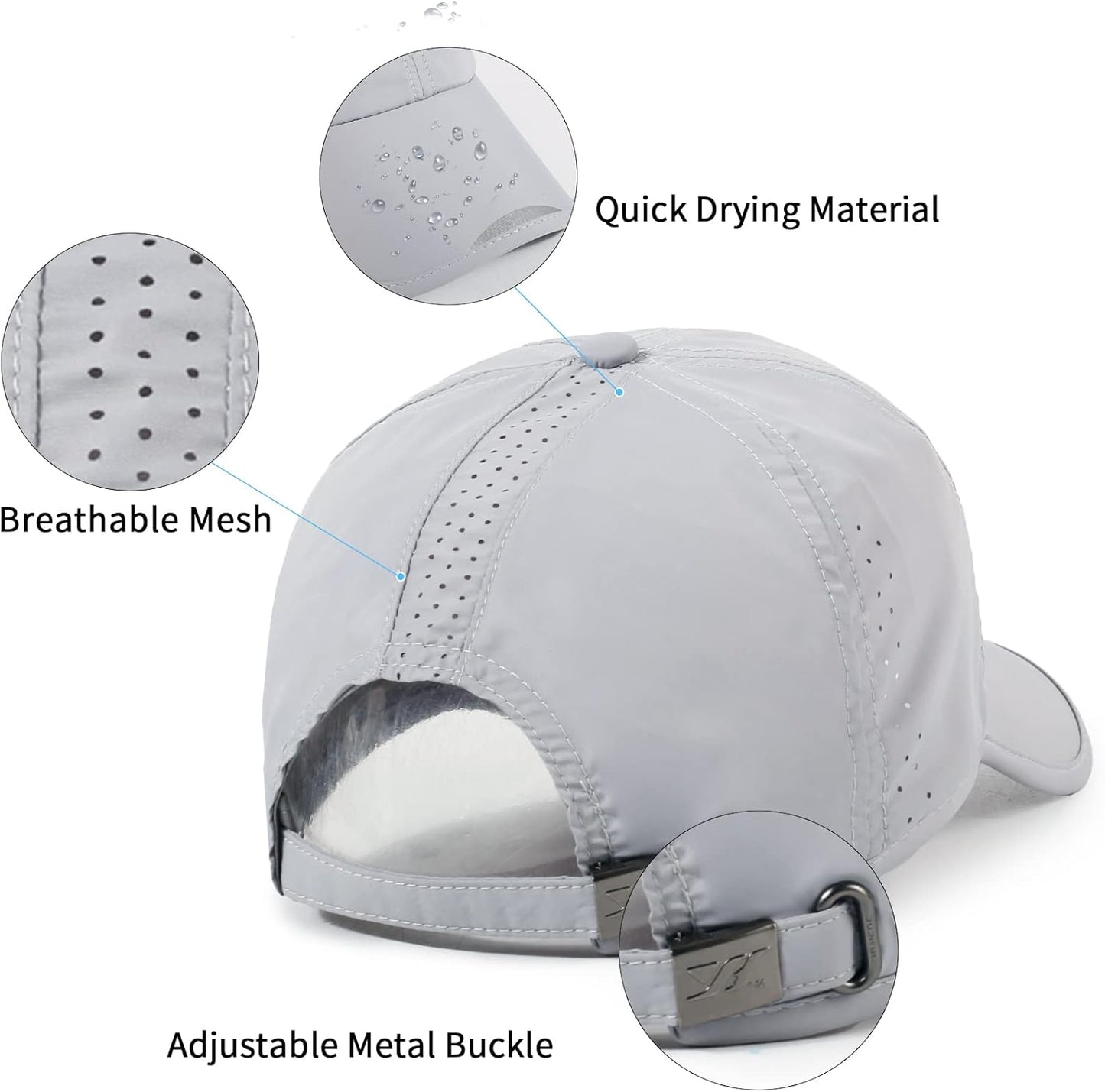 Outdoor Running Hat - Sun Protection Mesh Cap for Men & Women | Quick Dry & Lightweight