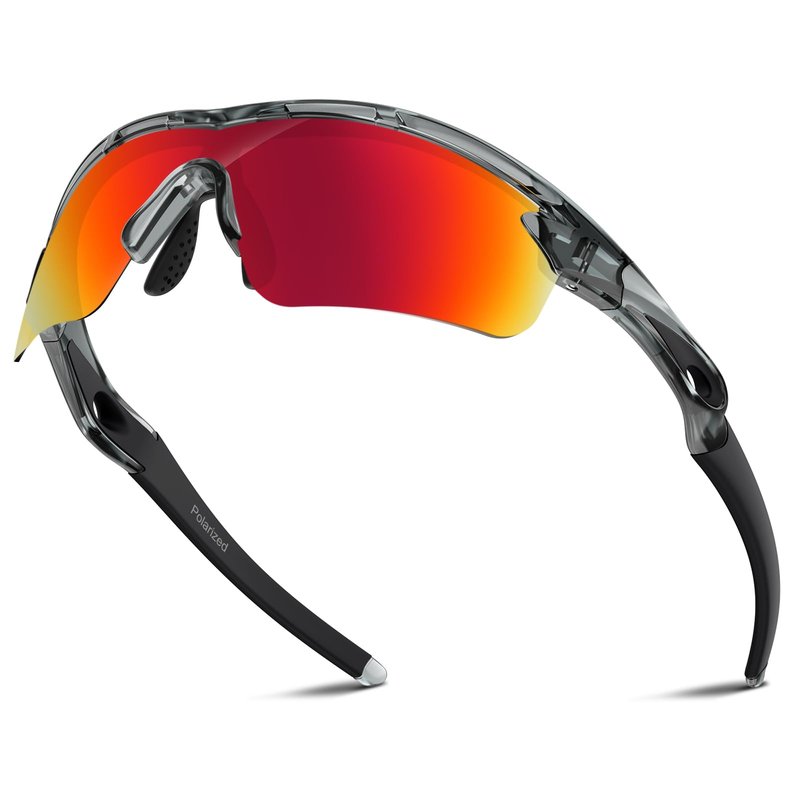 Rosemal Sports Sunglasses Polarized Cycling Sunglasses Running Driving Fishing Hiking for Men Women UV400 TAC TR90