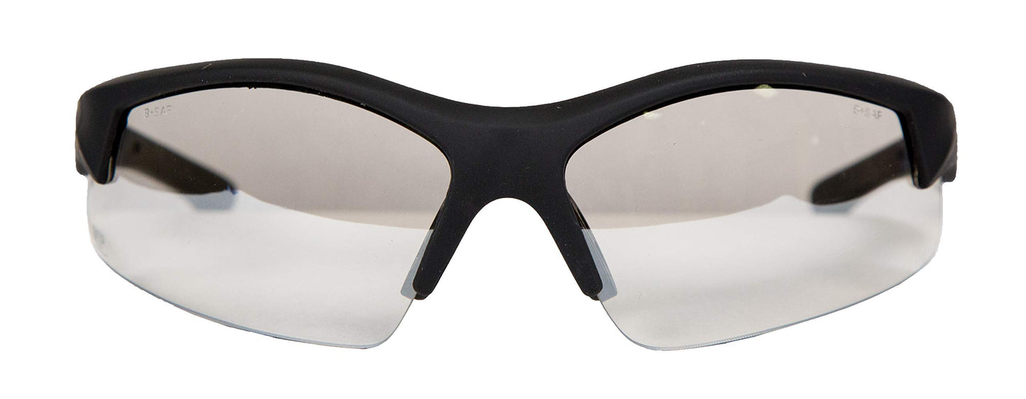 Smith & Wesson M&P Super Cobra Frame Shooting Glasses with No-Slip Rubber, Impact Resistance and Anti-Fog Lenses for Shooting, Working and Everyday Use