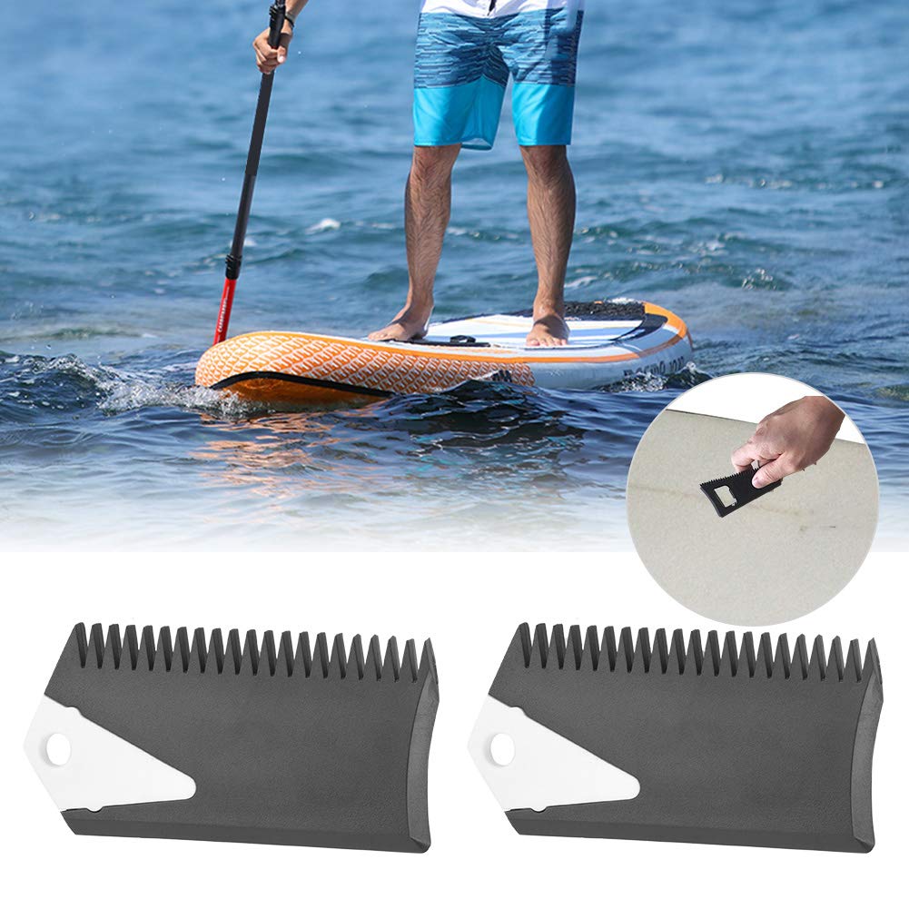 Alomejor Surfboard Wax Comb 2Pcs PVC Surfboard Surfing Wax Comb Remover Cleaner Remover Maintenance Tool for Surf Board Skimboard Longboard Surfing Maintenance