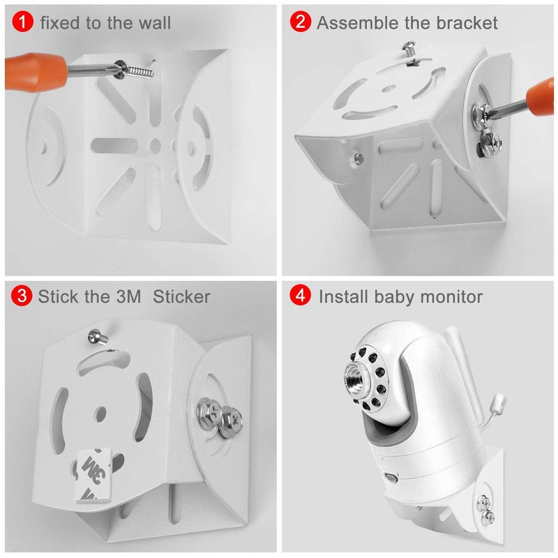 Adjustable Angle Mount for Infant Optics DXR-8 | Universal Camera Holder in Aluminum Alloy