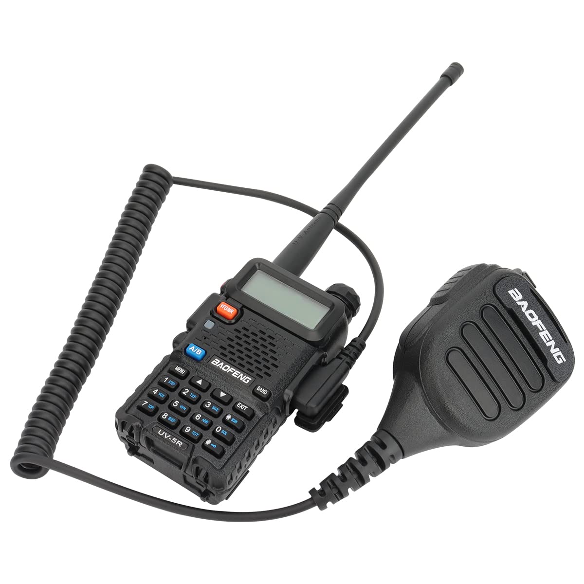 Baofeng Walkie Talkie Handheld Heavy Speaker BF-850 IP54 Waterproof Volume Adjustable Speaker Mic,Shoulder Microphone for BaoFeng UV-5R BF-F8HP UV-S9 Plus BF-888S,Kenwood BTECH Retevis Two Way Radio