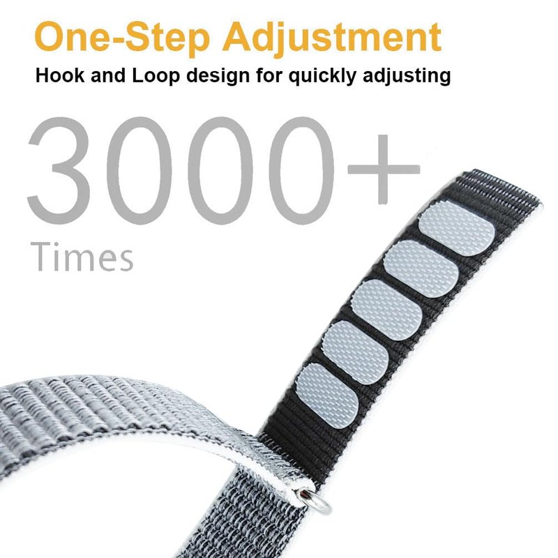 YOFUNTLE Nylon Loop Compatible for Hume Band, Soft Breathable Sport Strap Adjustable Replacement Wristband for Hume Health Band Fitness Tracker Men Women (Seashell)