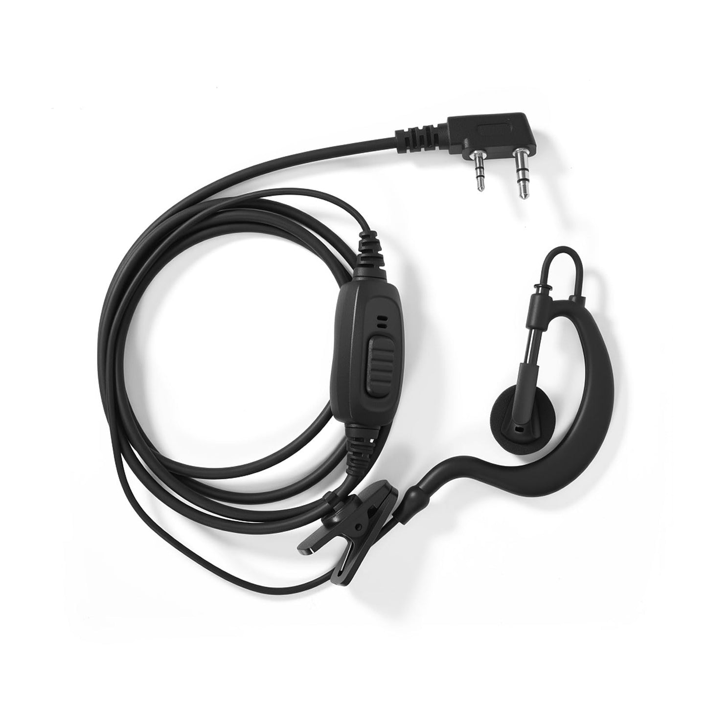 10pcs Walkie Talkie Earpieces for Baofeng UV-5R 888S Retevis RT22 RT21 RT68 RT68H H777 and Kenwood 2 Way Radios Earhook Headsets