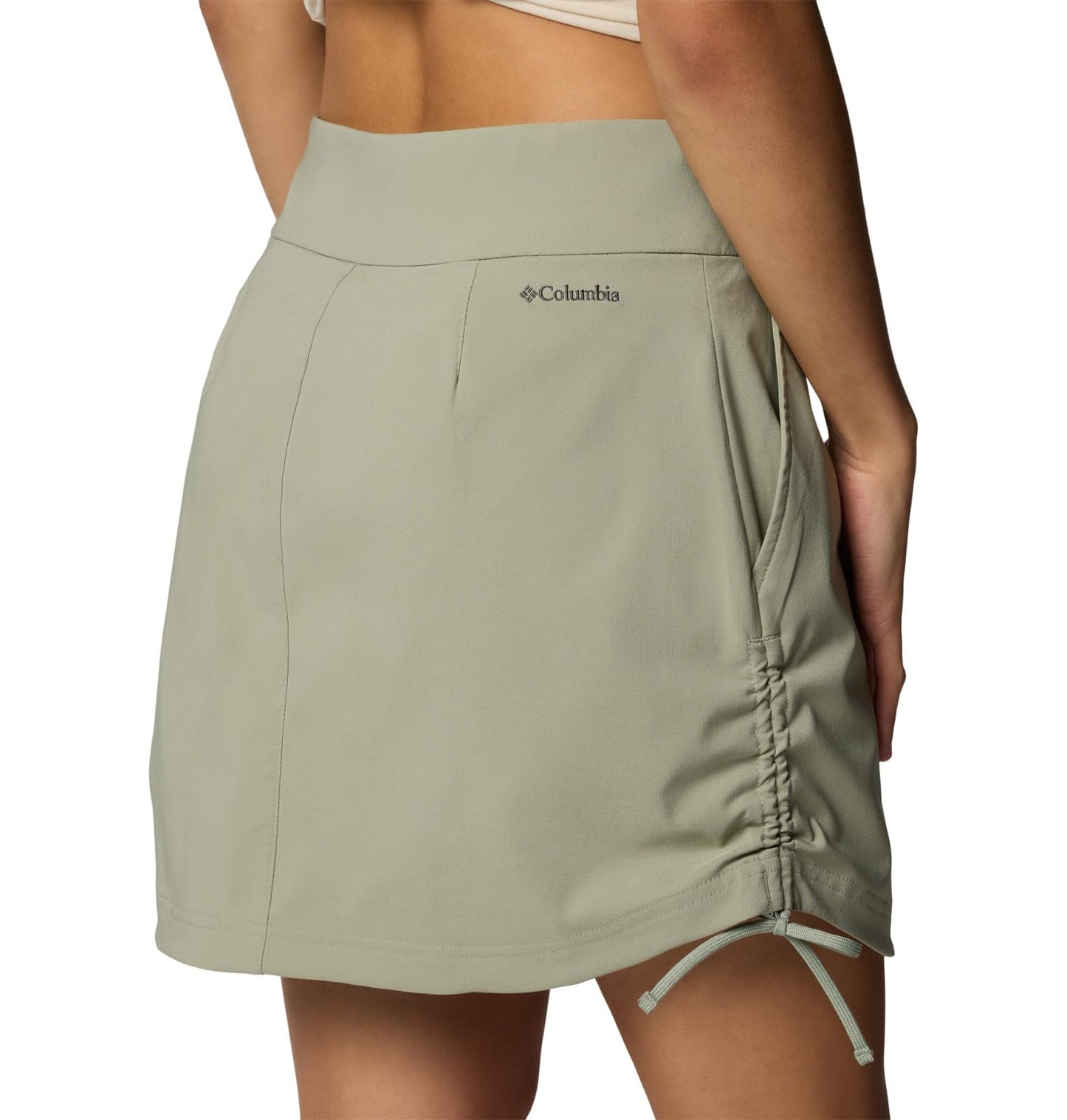 Columbia Womens All Seasons Ruched Skort, Safari, 2X