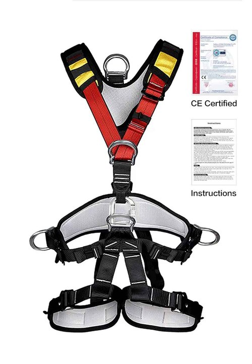 HeeJo Climbing, Safety Safe Seat Belt for Outdoor Tree Climbing, Outward Band Expanding Training Large Size,Climbing Gear