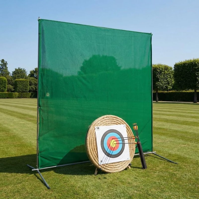 Archery Backstop Netting - Heavy Duty Reinforced Nets for Ultimate Protection | 5 Sizes Available in Green & White