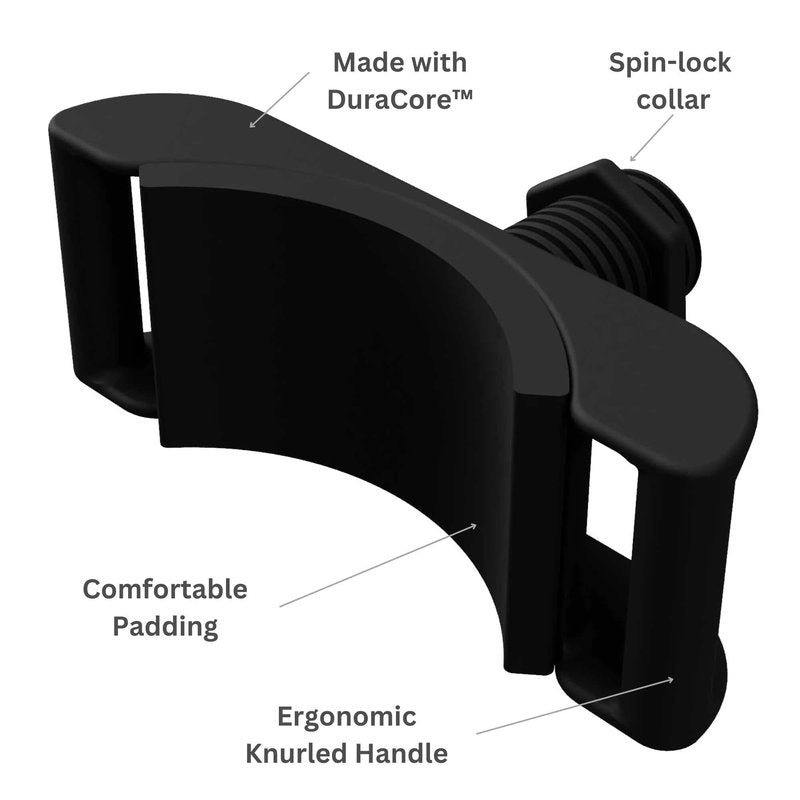 Kensui EZ-Neck PRO – Adjustable Plate Loaded Neck Trainer – 100lb Weight Capacity – Nylon Fiberglass Construction – Compatible with 2" Olympic Plates – for Posture Correction, MMA & Injury Prevention