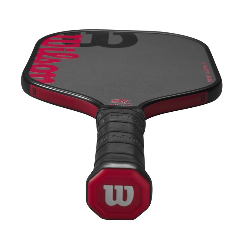 WILSON Blaze Pro 13mm Pickleball Paddle - Grip Size 2-4 1/4", Black/Red