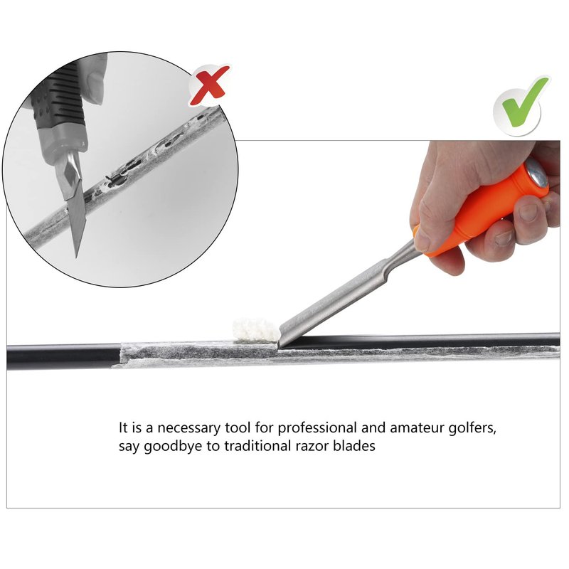 LUAATT Golf Grip Tape Remover Tool,Graphite/Steel Shaft Tape Stripper Remover,Golf Tape Removal Kit