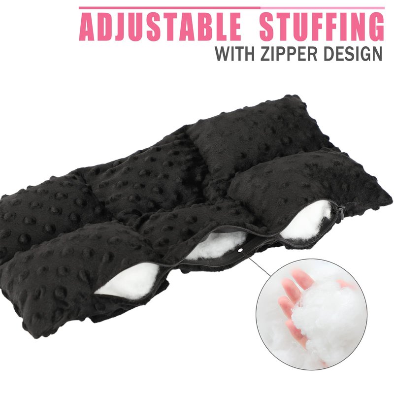 BNRendles Ostomy Seatbelt Pillow, Ostomy Driving Protector, Stoma Shiled Ileostomy Urostomy Riding Guard, No Squeezing, Ostomate Must Have Supplies, Minky Dot Black