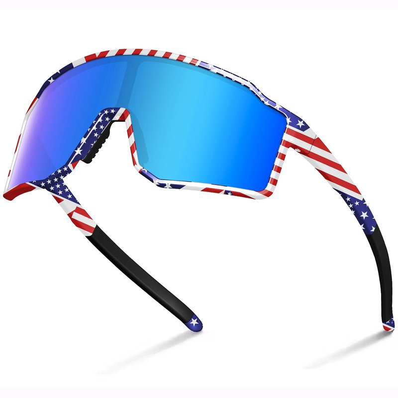 SPOSUNE UV400 Polarized Softball Sunglasses, TR90 Sports Glasses for Running, Cycling, Baseball & Bike (Unisex)
