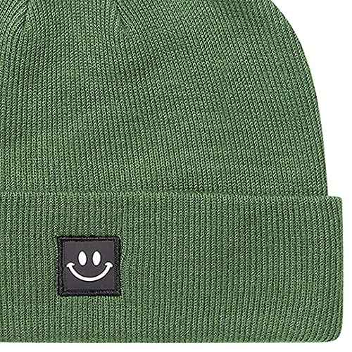 MaxNova Knit Beanie Hat with Smile Face for Men/Women