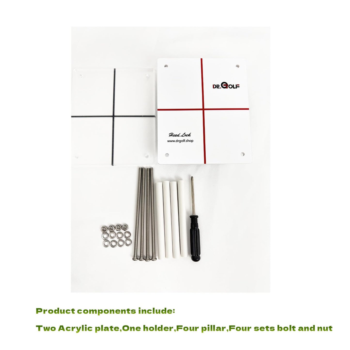 Golf Swing Trainer for Head Movement - Patented Head Lock Training Aid, PGA Recommended for Consistency & Accuracy