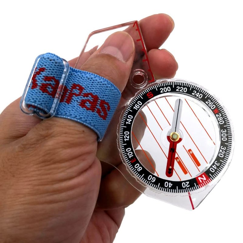 KanPas MA-40-FS Thumb Orienteering Compass: Acrylic, Shockproof & Waterproof