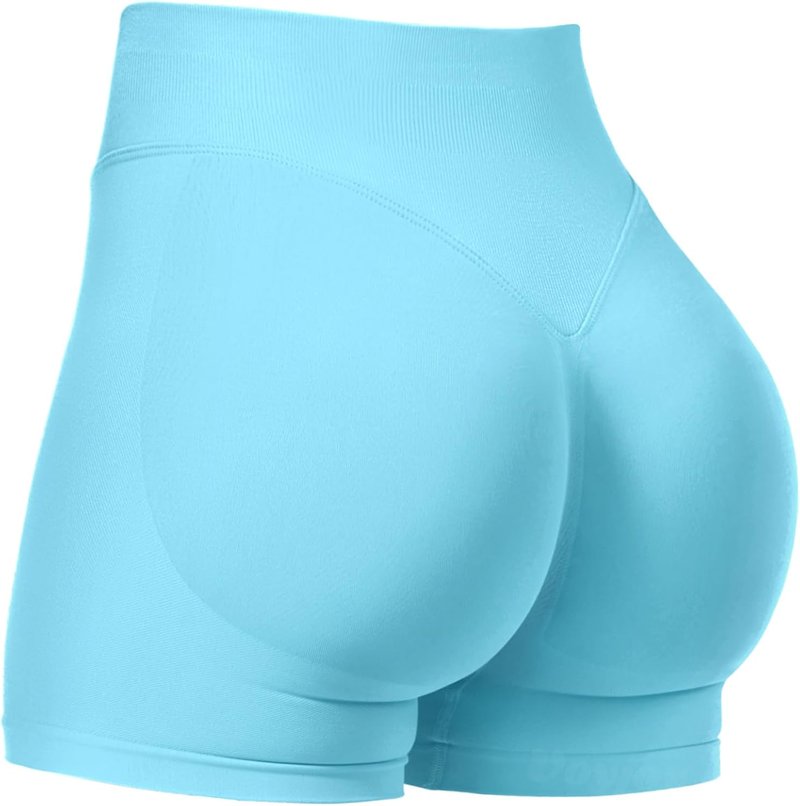 VOYJOY Women's Workout Impact Shorts - Scrunch Butt Lifting Seamless Biker Shorts | 2.5" to 6" Sizes