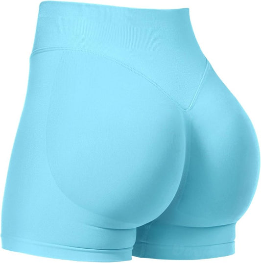 VOYJOY Women's Workout Impact Shorts - Scrunch Butt Lifting Seamless Biker Shorts | 2.5" to 6" Sizes