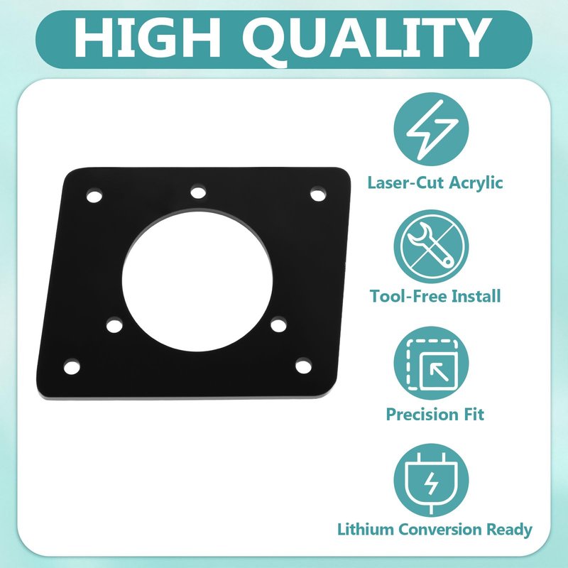 NBPLUS Golf Cart Charging Port Adapter Compatible with 36v EZGO TXT Golf Carts (Exclusive)，Fit for Noco GCP1 110v AC Plug, Lithium Install & On Board Charging Plate