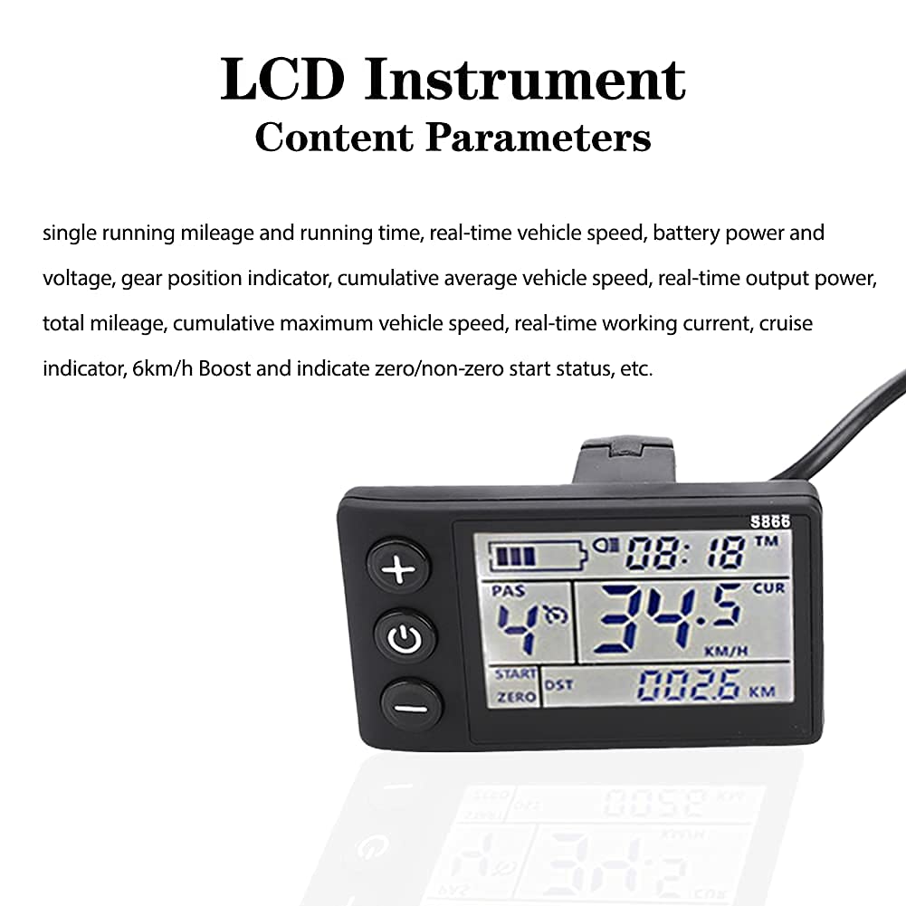 Motor Speed Brush Controller, 24V/36V and 36V/48V, 250W/350W, with LCD Display Panel for Electric Scooter