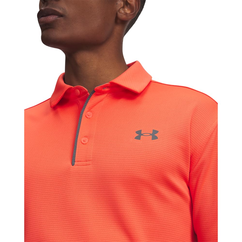Under Armour Men's Tech Golf Polo, (693) Venom Red / / Pitch Gray, 3X-Large