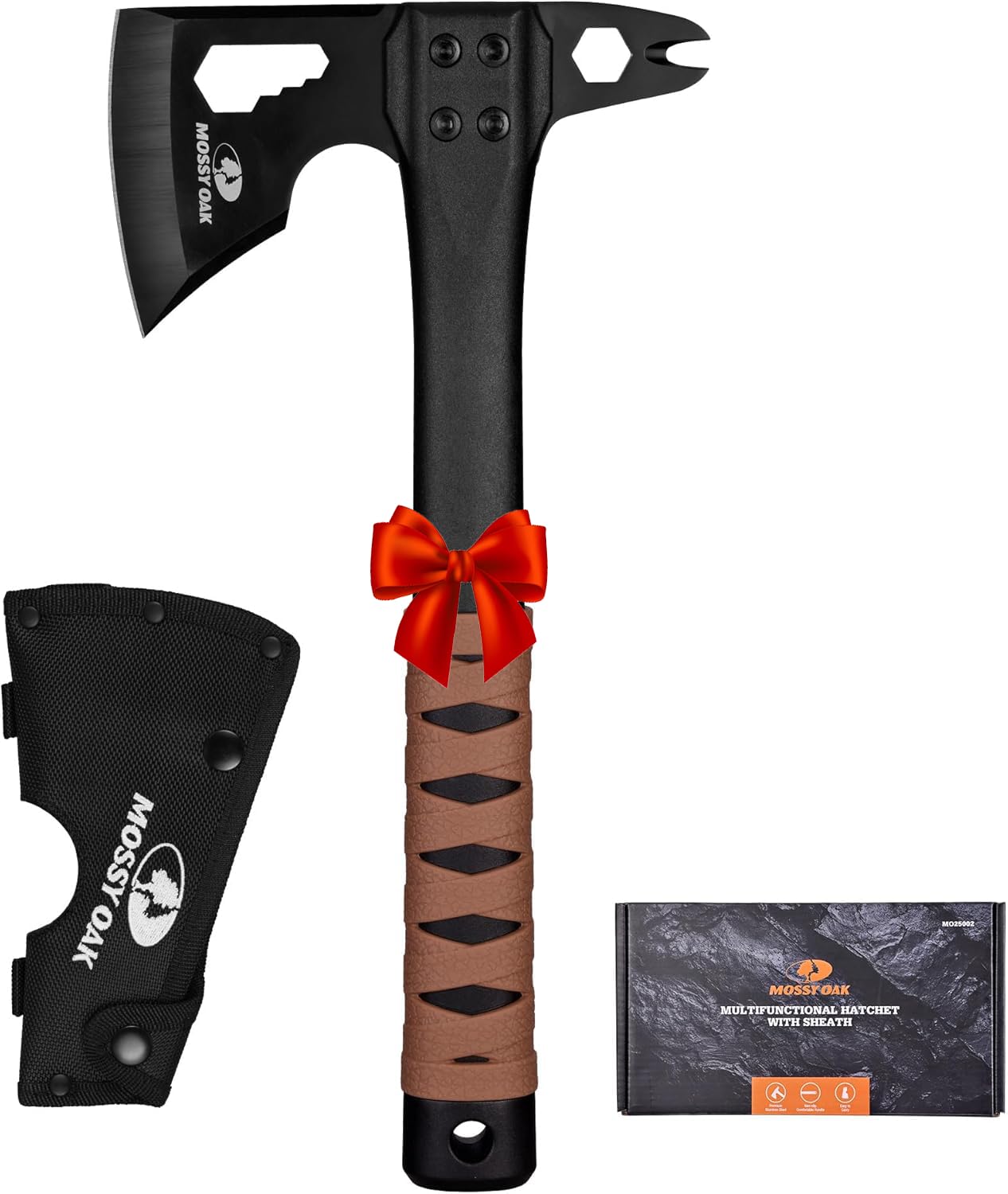 MOSSY OAK 12" Camping Axe and Survival Hatchet with Sheath