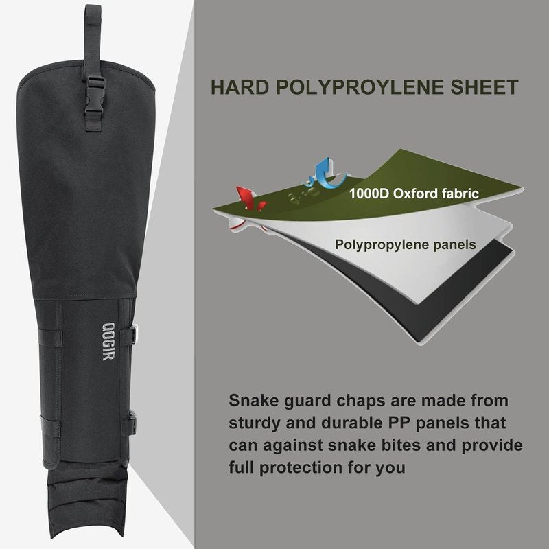 Snake Guard Gaiters - Waterproof Briar-Proof Chaps for Upland Hunting | Full Leg Protection from Snake Bites & Thorns