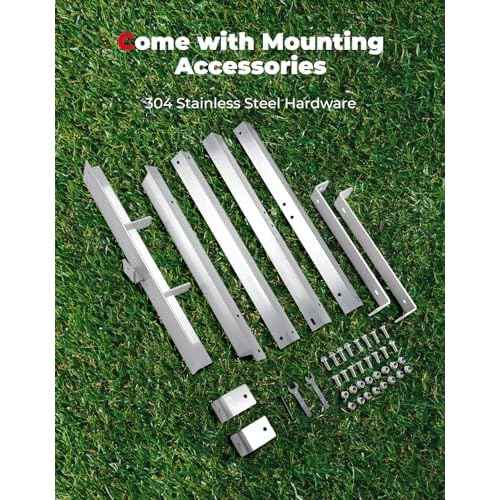 KEMIMOTO Golf Cart Aluminum Battery Tray Compatible with EZGO TXT/Medalist 1994+, Heavy Duty Battery Tray Holder with 304 Stainless Steel Hardware for 36V/48V Golf Carts
