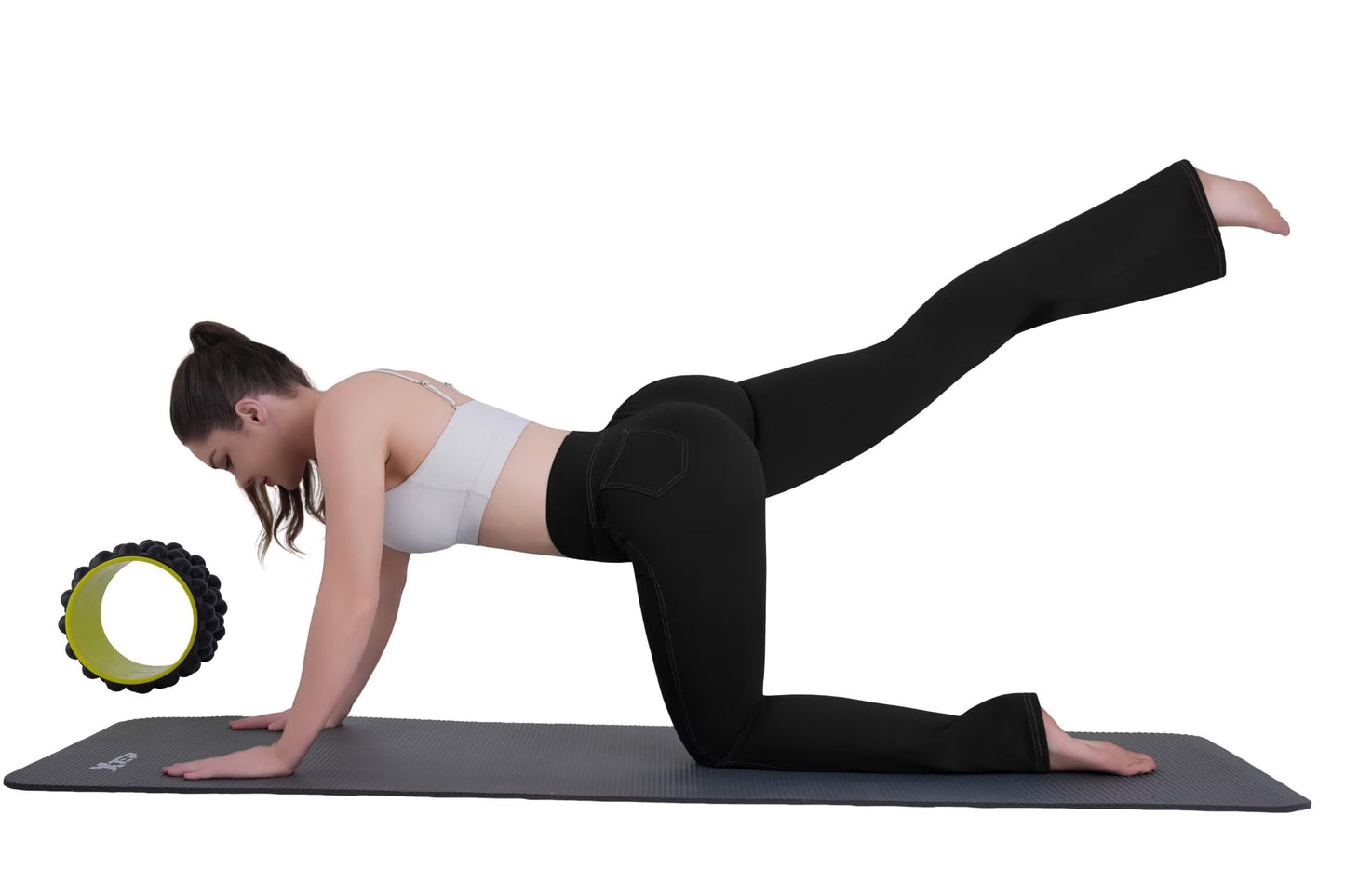 Sunzel Flare Leggings for Women High Waist Workout Leggings with Pockets Tummy Control Wide Leg Flared Yoga Pants 32" Black Large