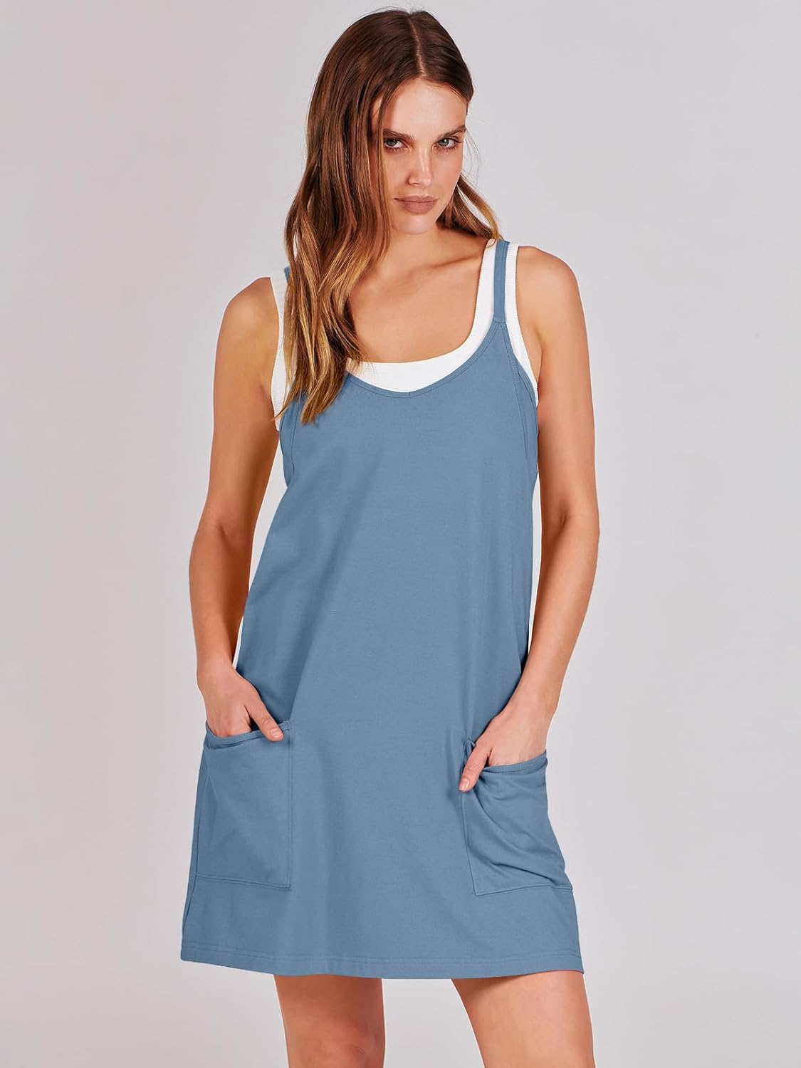 Women’s Athletic Tennis Dress - Summer Workout Mini Romper with Built-In Shorts | Perfect for Travel & Vacation